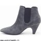 Donna Vic donna, camoscio, grigio, tronchetto beatles tacco alto Acquista ora