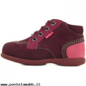 Bambini Kickers Babystan Bordeaux Rose rosa Negozio Autentica