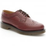 Donna Classiche basse Dr Martens Scarpe con lacci Adulto unisex Pelle Brouge Cherry Red Rosso Super Nuova versione