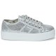 A Casa Shopping Sneakers Victoria Argento Glitter Plataforma per Donna