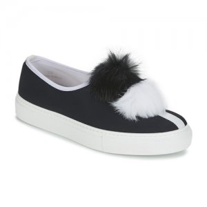 Lo Shopping On-Line Slip On Minna Parikka Nero Pom Pom per Donna