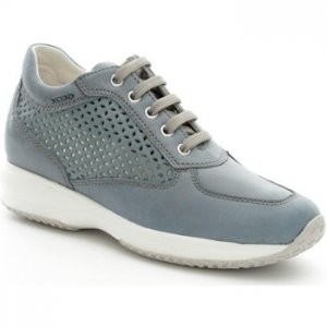 Donna Classiche basse Geox DACL Sneakers Donna Pelle Blue Negozi Vendita Online