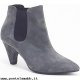 Donna Vic donna, camoscio, grigio, tronchetto beatles tacco alto Acquista ora