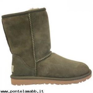 Donna UGG Bottines Classic Short 5825 FRSN Vert Moda Online