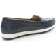 Donna Classiche basse Geox DUS Ballerine e Mocassini Donna Pelle Navy Blue Trasporto veloce Bella comoda