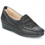 Donna Classiche basse Luxat EMUR Nero Gomma Alla Moda Di Sconto