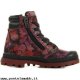 Bambini Palladium Wendy Flo Bordeaux K rosso Negozio Autentica