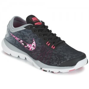 Su Siti Di Shopping Scarpe Sport Nike Nero/Rosa Flex Supreme Trainer 4 W per Donna