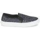 Fine Delle Vendite Slip On Victoria Nero Slip On Glitter per Donna