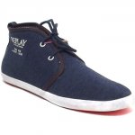 Uomo Replay scarpa uomo, polacco in tessuto, colore blu Shopping per