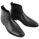 Uomo Pierre Cardin Pelle Stivali Hamu nero Grande Sconto