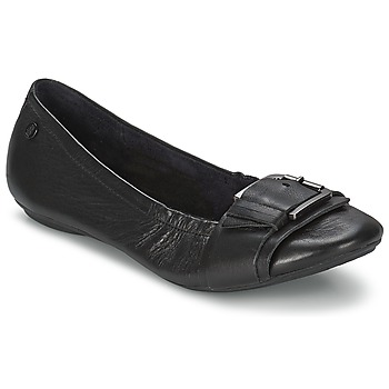 Donna Ballerine Hush puppies FINNLEY CHASTE Nero Trasporto veloce Gomma Sito Offerte