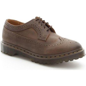 Donna Classiche basse Dr Martens Scarpe con lacci Adulto unisex Pelle Brogue Gaucho Crazy Marrone Alla Moda Di Sconto