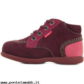 Bambini Kickers Babystan Bordeaux Rose rosa Negozio Autentica