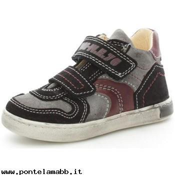 Bambini Primigi 2146300 Scarpe con lacci Bambino Camoscio Grigio/Nero Graphite Buoni Negozi Online