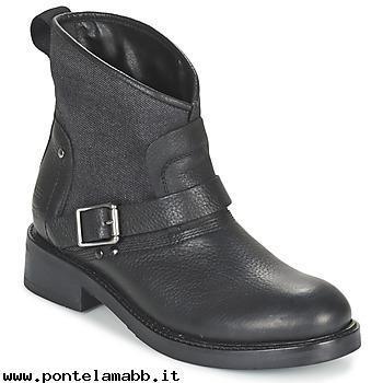 Donna G-Star Raw LEON BOOT Nero Meno Offerte Di Sconto