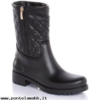 Donna Guess Rain Quil Ted Boot Nero Popolare per vendita