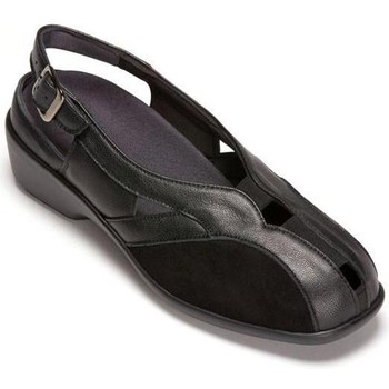 Donna Mabel Shoes 351020 sandalo pelle Elastico ALIVIAR JUANETES nero Siti Shoping In Linea