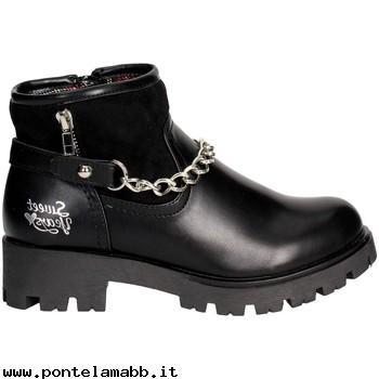 Donna Sweet Years ASK540 Mezzo Stivaletto Donna Pelle Sintetico Nero Nero Clearance online