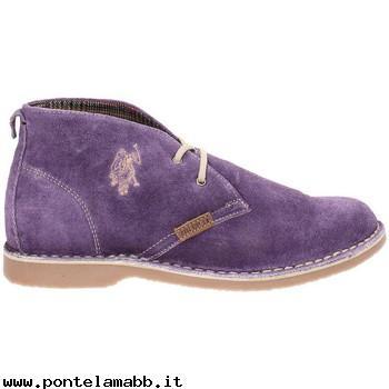 Donna U.S Polo Assn. U.S. Polo Assn. FOXD3178S4 Polacchino Donna Pelle Viola Grande Sconto