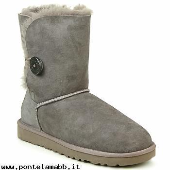 Donna UGG BAILEY BUTTON GRIGIO Vendite On-Line Per