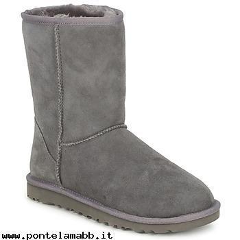 Donna UGG CLASSIC SHORT GRIGIO Presa In Vendita