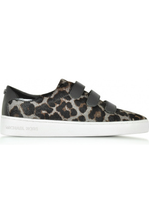 Miglior Michael Kors Craig Sneaker in Cavallino Animalièr e Vernice Uomo Grigio Buoni Negozi Online